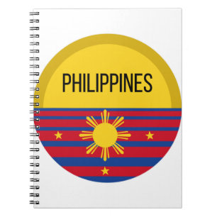 Philippinen Niedliche Design Ideenmuster Sunset Notizblock