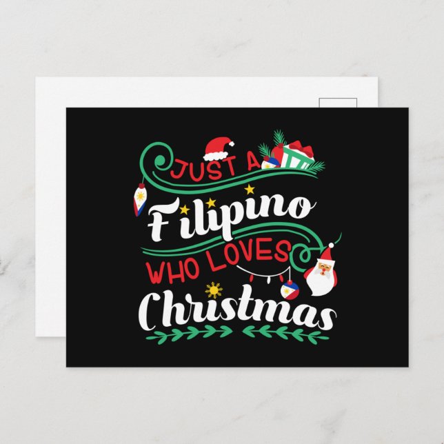 Philippinen - Philippinen Wer Lieben Weihnachten Postkarte (Vorne/Hinten)