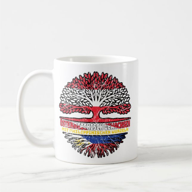 Philippinen Philippinisch Österreich Kaffeetasse (Links)