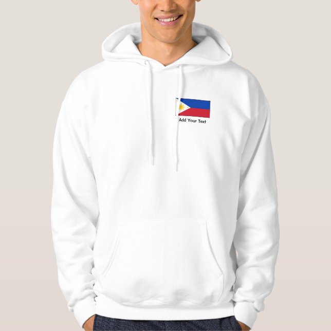 Philippinen - philippinische Flagge Hoodie (Vorderseite)