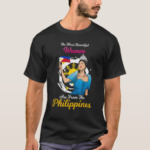 Philippinen Pinay Filipina Pride Proud Flag Beauti T-Shirt