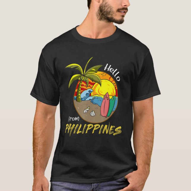 Philippinen Pinay Filipino Pride Country Flag Isla T-Shirt (Vorderseite)