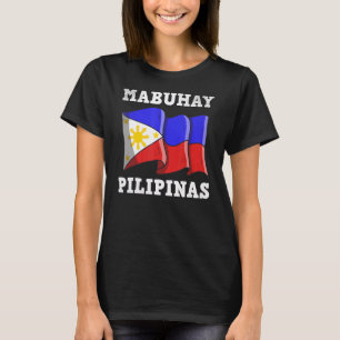 Philippinen Pinay Filipino Pride Country Flag Mabu T-Shirt