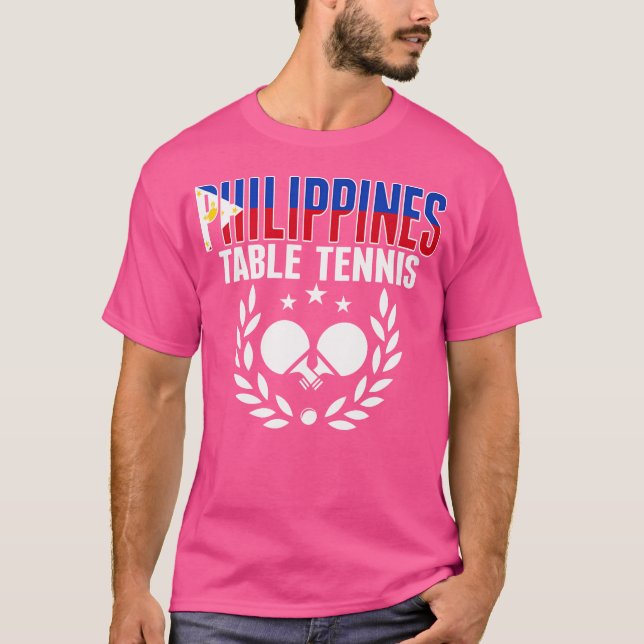 Philippinen Ping Pong Lovers Unterstützung Philipp T-Shirt (Vorderseite)