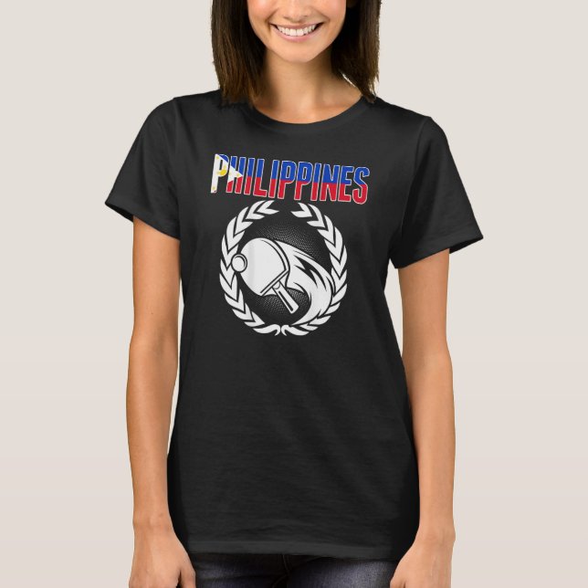 Philippinen Ping Pong Support Philippinen Tabelle  T-Shirt (Vorderseite)