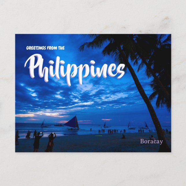 Philippinen Reise Postkarte (Vorderseite)