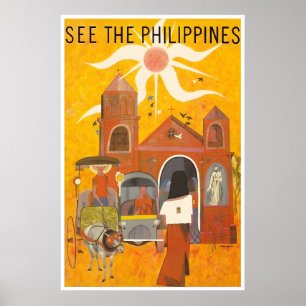Philippinen Reiseplakat Druck Filipinoische Kunst Poster