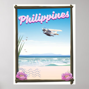 Philippinen Reiseplakat Poster