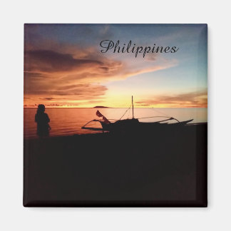 Philippinen Sonnenuntergang am Meer - Magnet