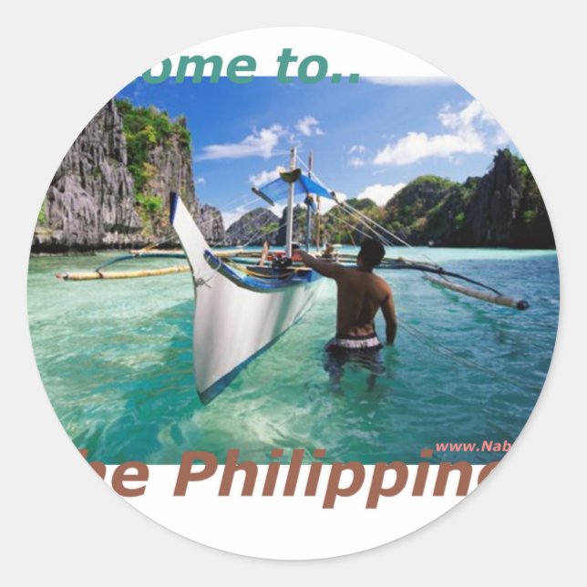 Philippinen Souvenir und Novelty Store Runder Aufkleber (Vorderseite)