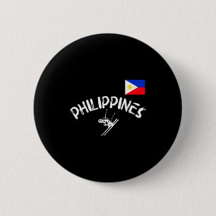 Philippinen Stolz Pinoy Sport Skifahren Filipino Button
