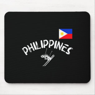 Philippinen Stolz Pinoy Sport Skifahren Filipino  Mousepad