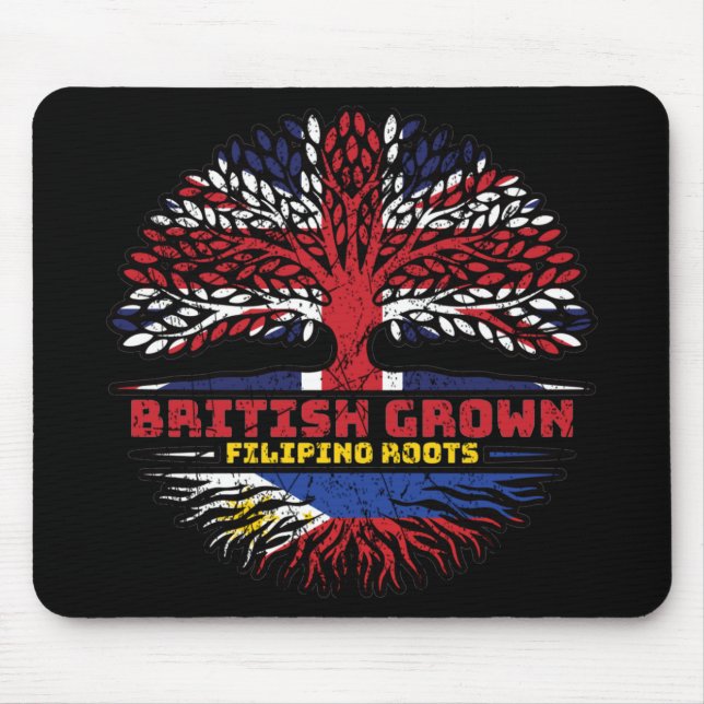 Philippinen Vereinigtes Königreich Mousepad (Vorne)