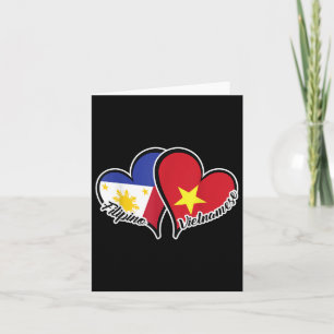 Philippinen Vietnam Flaggenstaat Herzstück Half Ph Karte