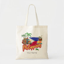 Philippinen Vintage Tarsier Flag Palm Souvenir
