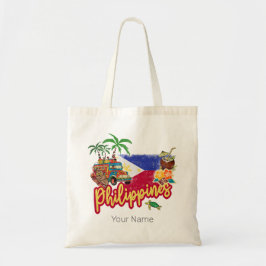 Philippinen Vintage Tarsier Flag Palm Souvenir Tragetasche