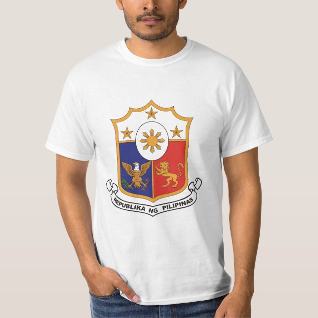 Philippinen-Wappen/Wappen T-Shirt (Vorderseite)