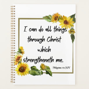 Philippiner 4:13 Bible Verse Calendar Planner Planer