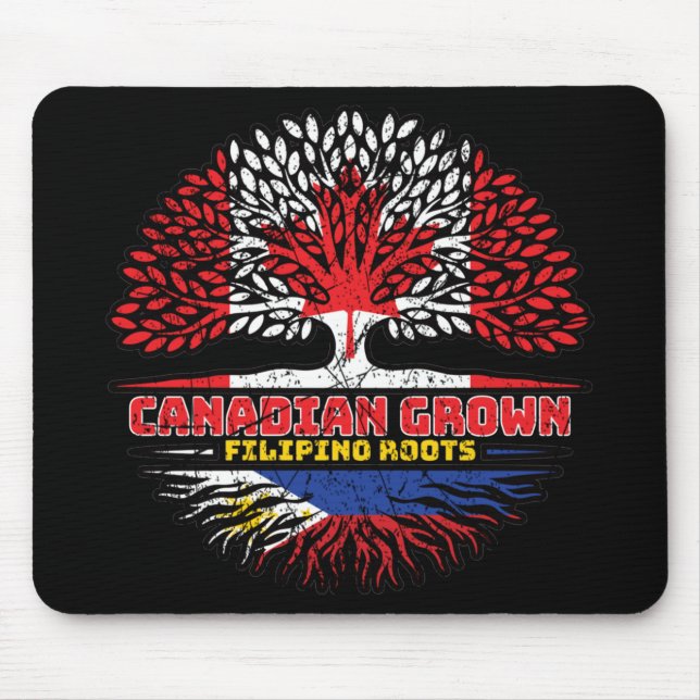 Philippines Filipino Kanada Tree Roots Fl Mousepad (Vorne)