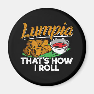 Philippines Filipino Lumpia Food Zitat Magnet