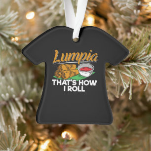 Philippines Filipino Lumpia Food Zitat Ornament