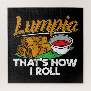 Philippines Filipino Lumpia Food Zitat Puzzle