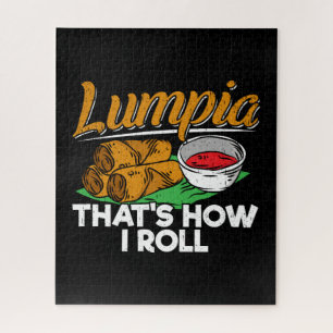 Philippines Filipino Lumpia Food Zitat Puzzle