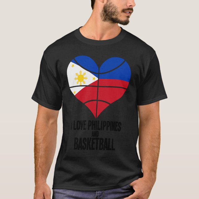 Philippines Filipino Sport Basketball Basket Ball  T-Shirt (Vorderseite)