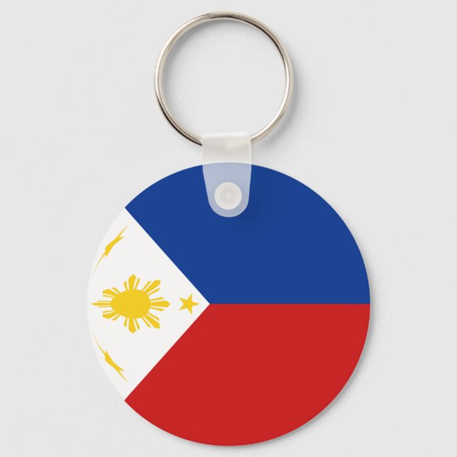 Philippines Fisheye Flag Schlüsselanhänger (Vorderseite)