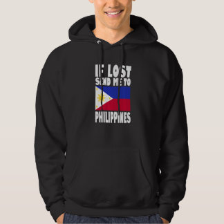 Philippines Flag Design If lost send me to Philip Hoodie