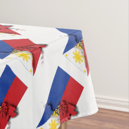 PHILIPPINES Flag Stilvoll Patriotic Geometric Tischdecke