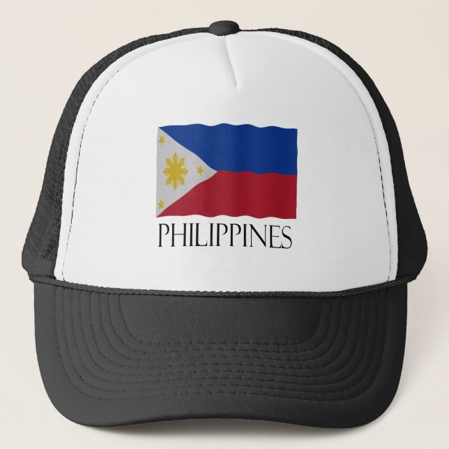 Philippines flag truckerkappe (Vorderseite)