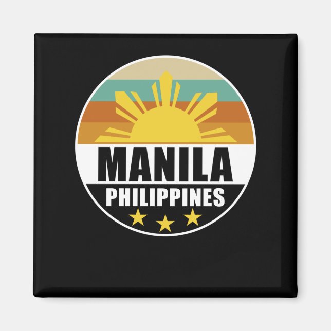 Philippines Manila Proud Philippino Liebe Pinoy Magnet (Vorne)