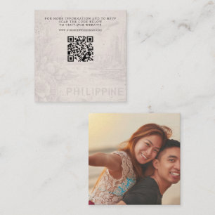 Philippines Passport Wedding QR Begleitkarte