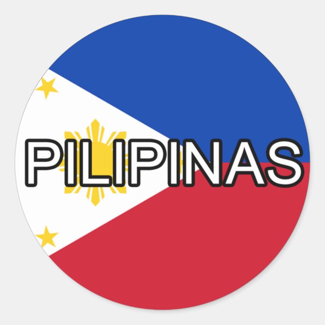 Philippines Pilipinas Euro Sticker (Vorderseite)