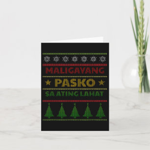 Philippines Pilipinas Filipino Weihnachtsparol Xma Karte
