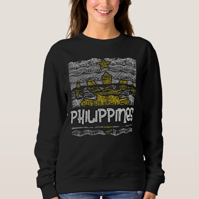 Philippines Pinay Filipino Pride Country Flag Isla Sweatshirt (Vorderseite)