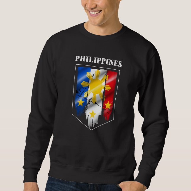 Philippines Pinay Filipino Pride Country Flag Isla Sweatshirt (Vorderseite)