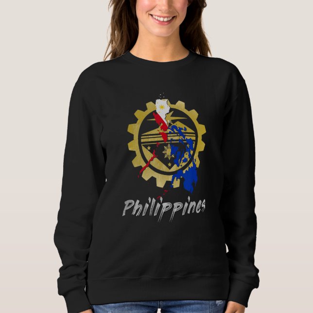 Philippines Pinay Filipino Pride Country Flag Isla Sweatshirt (Vorderseite)