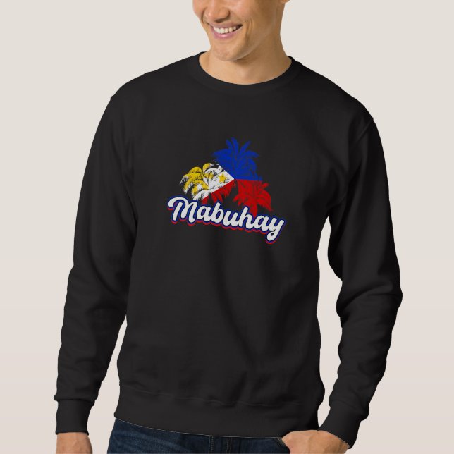 Philippines Pinay Filipino Pride Country Flag Mabu Sweatshirt (Vorderseite)