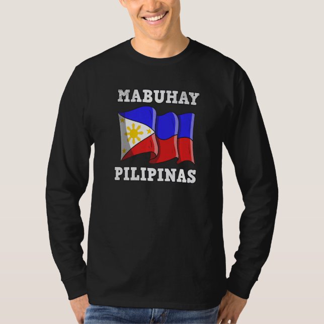 Philippines Pinay Filipino Pride Country Flag Mabu T-Shirt (Vorderseite)