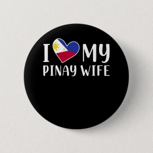 Philippines Pinay Liebe Ehefrau Pinoy Husband Button
