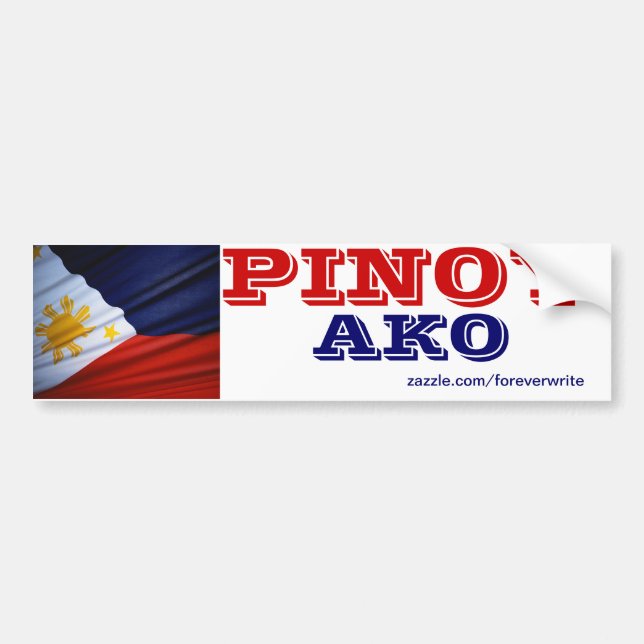 Philippines Pinoy ako Autoaufkleber (Vorne)