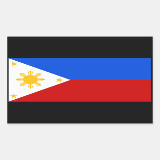 Philippines Rechteckiger Aufkleber