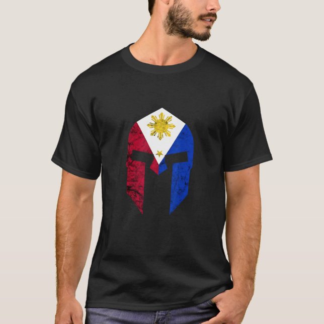 Philippines Roman Helmet Pilipinas Filipino Pride T-Shirt (Vorderseite)