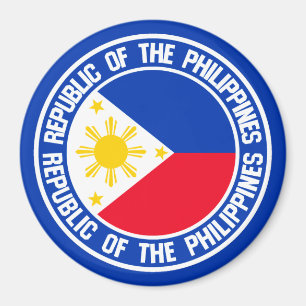 Philippines Round Emblem Magnet