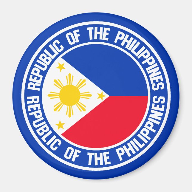 Philippines Round Emblem Magnet (Vorne)