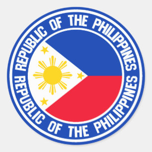 Philippines Round Emblem Runder Aufkleber