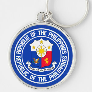 Philippines Round Emblem Schlüsselanhänger