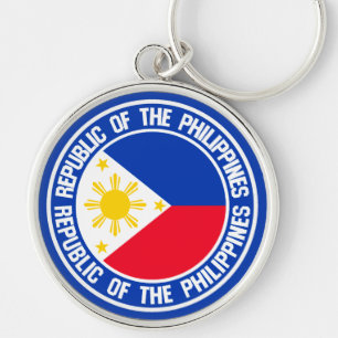 Philippines Round Emblem Schlüsselanhänger